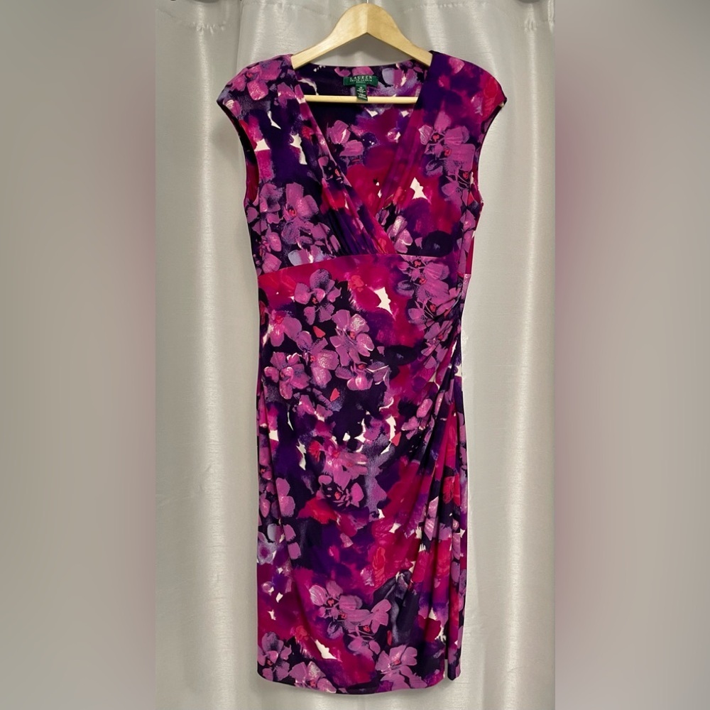 Lauren Ralph Lauren Vibrant Floral Midi Dress